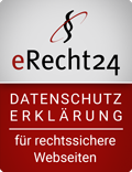 Datenschutzsiegel von erecht24 fr rechtssichere Webseiten